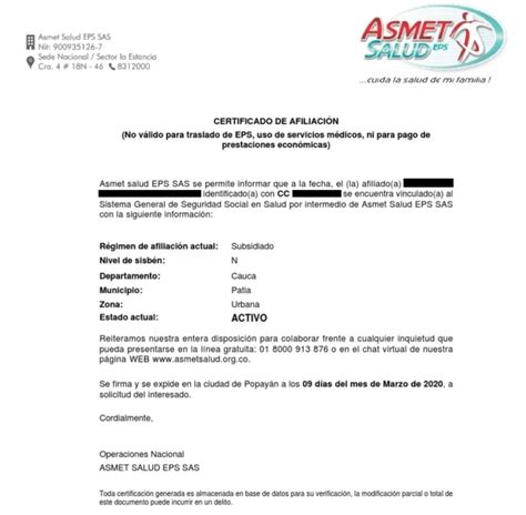 certificado de asmet salud|¿Cómo descargar el certificado de afiliación de Asmet。